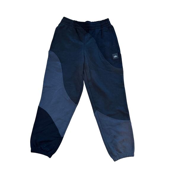 $148 Alo Yoga Make Waves Unisex Style Sweatpant Vintage Black Tonal size Medium - Picture 3 of 7